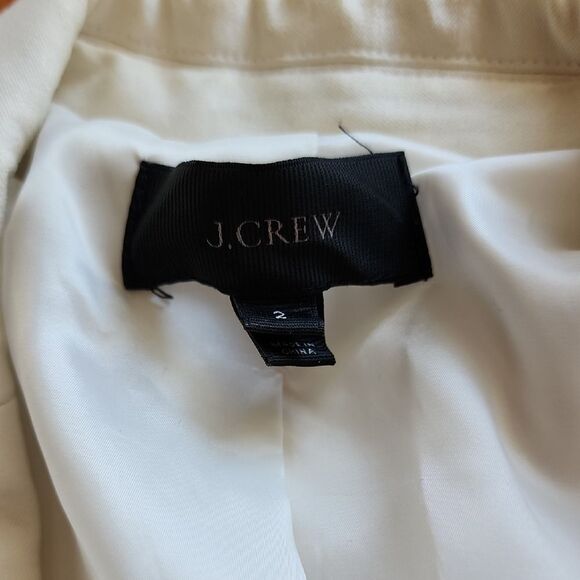 J Crew Elegant White Structured Blazer - Women's Size 2 - Picture 2 of 5
